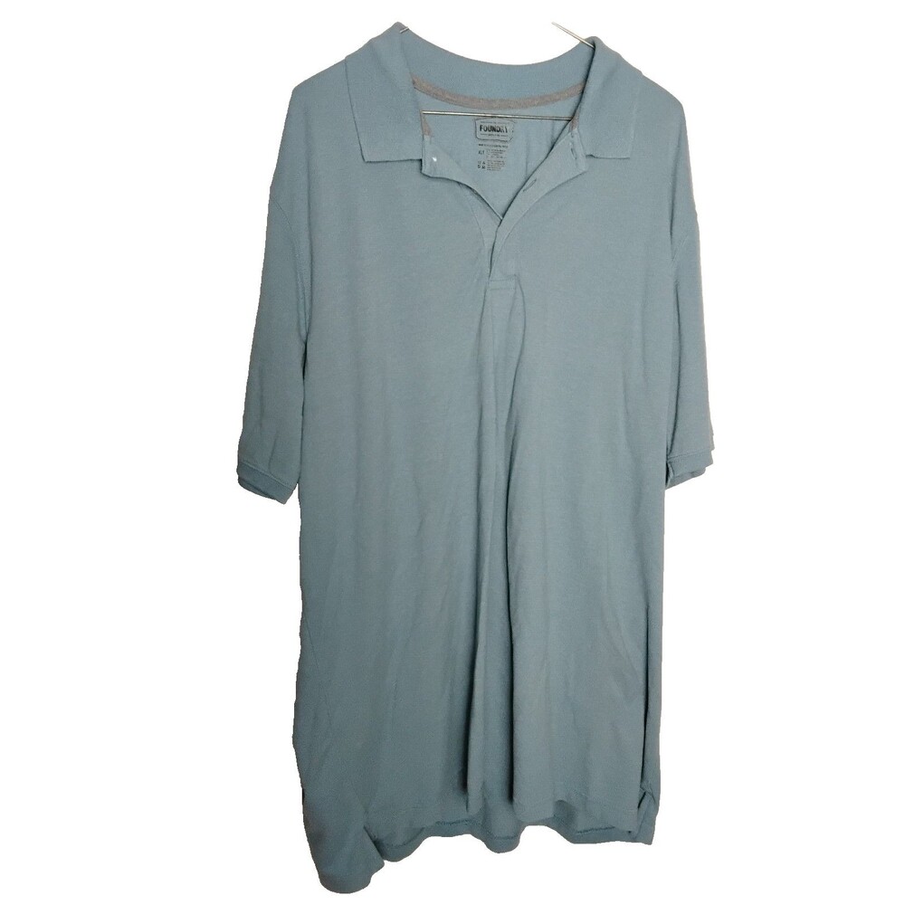 The Foundry Supply Co Polo Shirt XLT light Blue Mens XL Tall Tag Free